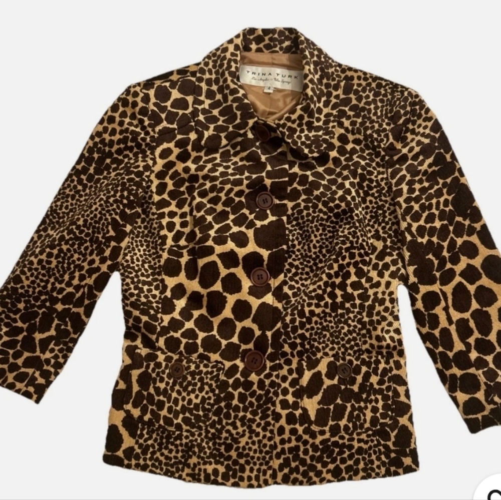 Trina Turk Brown Animal Print